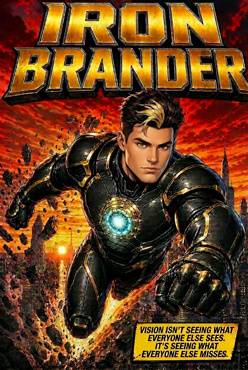 Iron Brander blasts skyward over Los Angeles in a thunder of jet flares and shattered drones